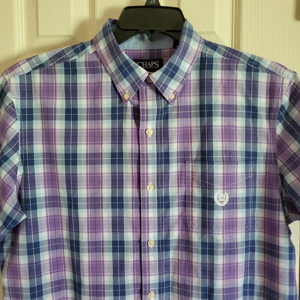 Chaps Ralph Lauren Easy Care Plaid Shirt - image 2
